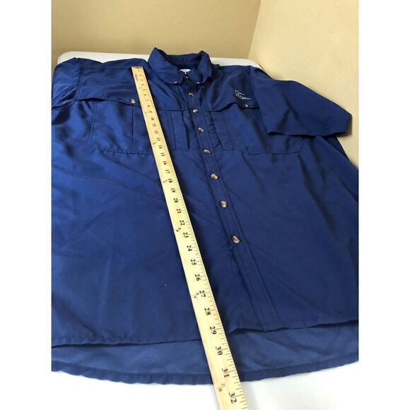 Ducks Unlimited Men's Vented Blue Fishing Shirt SZ XL - Picture 9 of 9